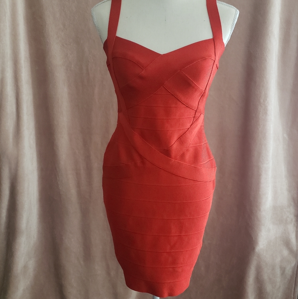 Red Bodycon Bandage dress